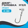 Джиг-головка шар 90° Абердин №3/0