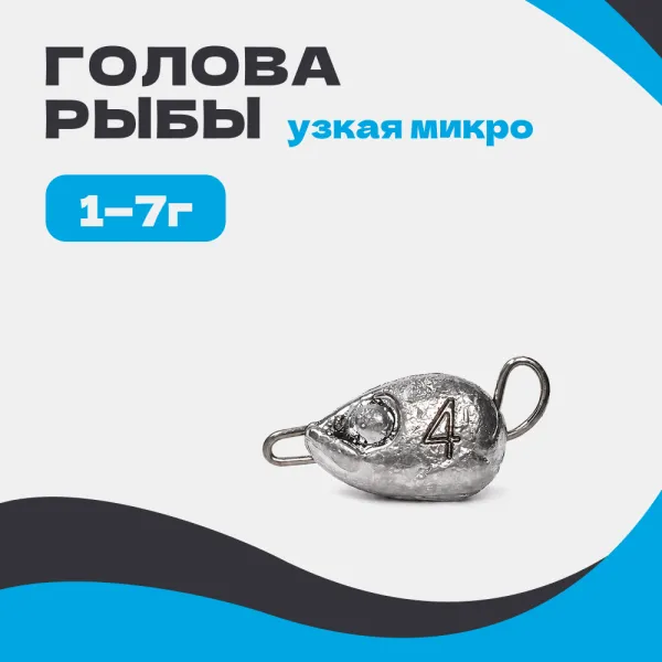 Груз разборный ГОЛОВА РЫБЫ узкая микро